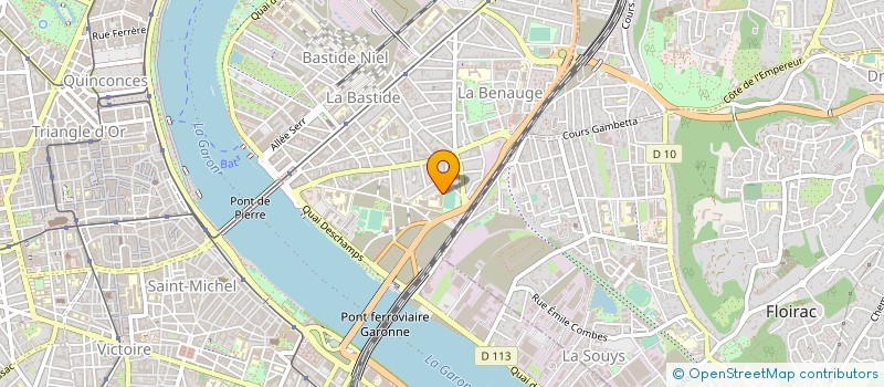 localisation de l'entreprise LYCEE PROFESSIONNEL RIVE DE GARONNE à BORDEAUX