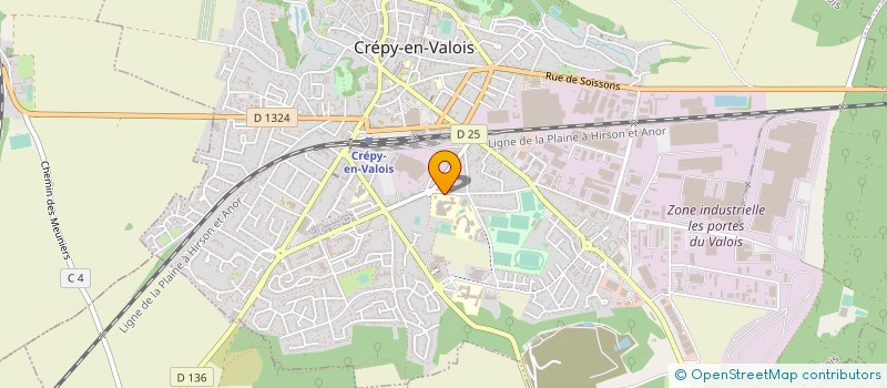 localisation de l'entreprise LYCEE PROFESSIONNEL ROBERT DESNOS- LYCEE DES METIERS à CREPY-EN-VALOIS