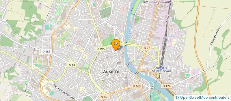 localisation de l'entreprise LYCEE PROFESSIONNEL SAINT GERMAIN à AUXERRE