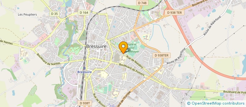 localisation de l'entreprise LYCEE PROFESSIONNEL SIMONE SIGNORET  BRESSUIRE