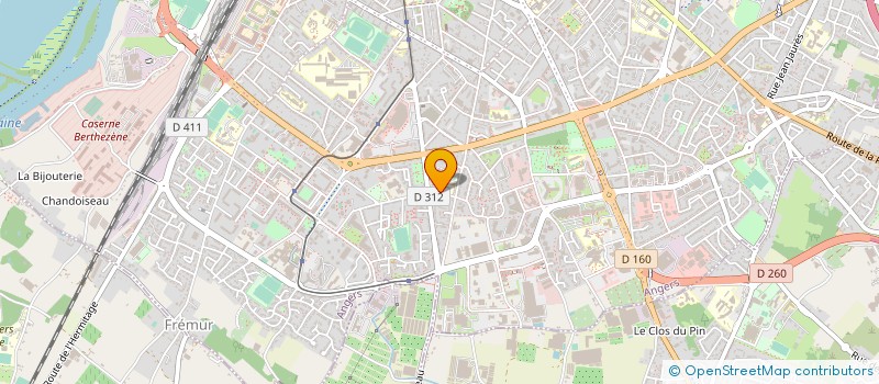 localisation de l'entreprise LYCEE PROFESSIONNEL SIMONE VEIL - LYCEE DES METIERS DE LA SANTE ET DES SERVICES A LA PERSONNE à ANGERS