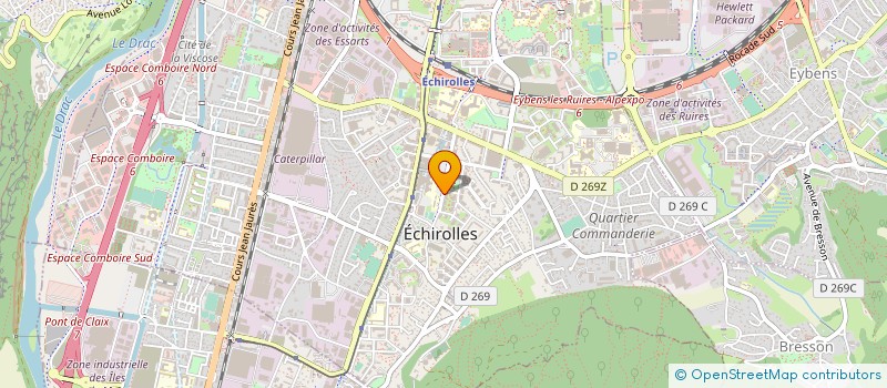localisation de l'entreprise LYCEE PROFESSIONNEL THOMAS EDISON à ECHIROLLES