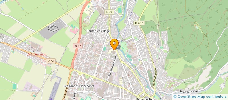 localisation de l'entreprise LYCEE PROFESSIONNEL TOUSSAINT LOUVERTURE à PONTARLIER