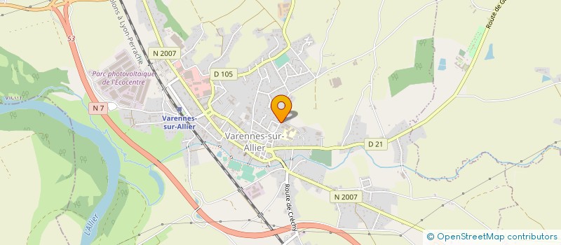 localisation de l'entreprise LYCEE PROFESSIONNEL VAL D ALLIER à VARENNES-SUR-ALLIER
