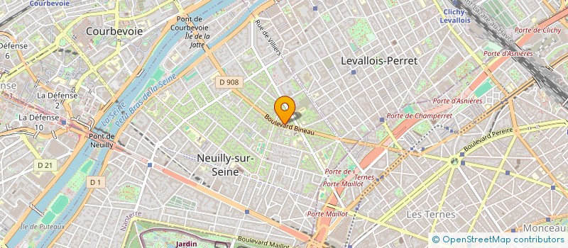 localisation de l'entreprise LYCEE PROFESSIONNEL VASSILY KANDINSKY à NEUILLY-SUR-SEINE