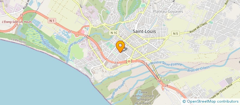 localisation de l'entreprise LYCEE PROFESSIONNEL VICTOR SCHOELCHER  SAINT-LOUIS