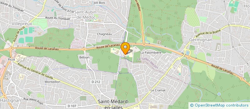 localisation de l'entreprise LYCEE SUD MEDOC LA BOETIE  LE TAILLAN-MEDOC