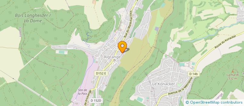 localisation de l'entreprise LYCEE TECHNO.PROF.PRIVE ST VINCENT PAUL  ALGRANGE