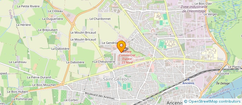 localisation de l'entreprise LYCEO à ANCENIS-SAINT-GEREON