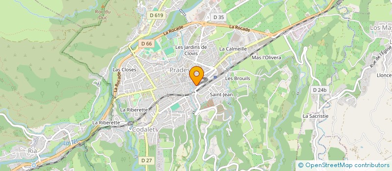 localisation de l'entreprise LYCIA  PRADES