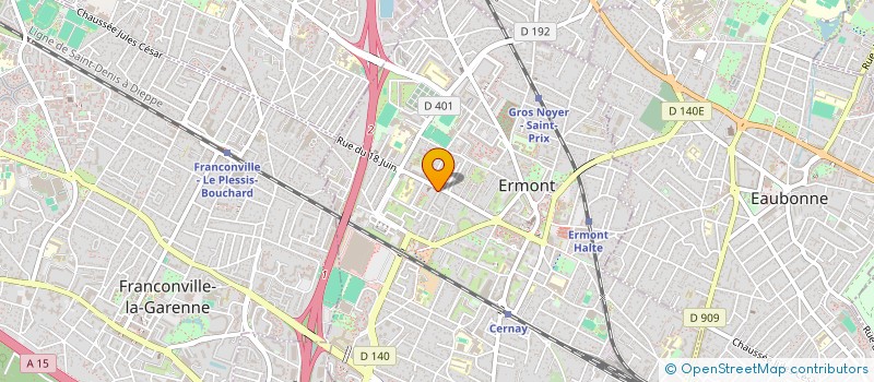 localisation de l'entreprise LYCINE à ERMONT