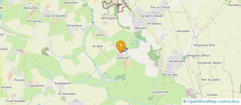 localisation de l'entreprise LYCO SERRE  MILIZAC-GUIPRONVEL