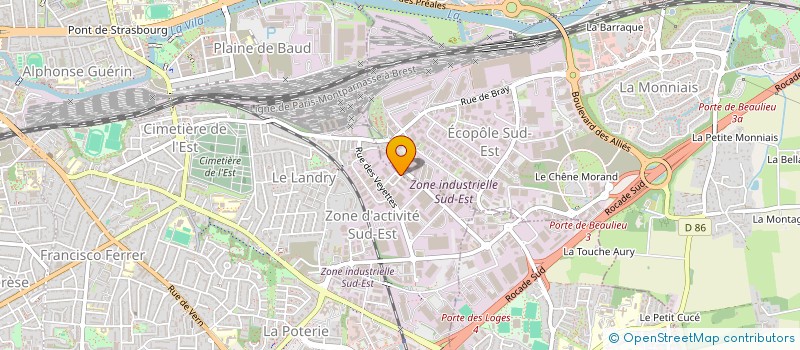 localisation de l'entreprise LYCOTO à RENNES