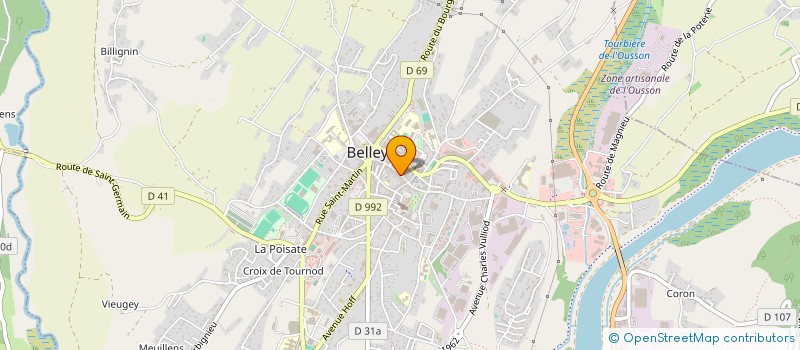 localisation de l'entreprise LYCOVE à BELLEY