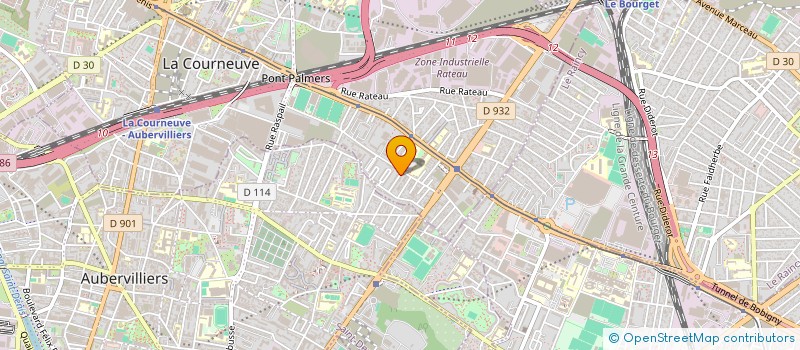 localisation de l'entreprise LYD à LA COURNEUVE