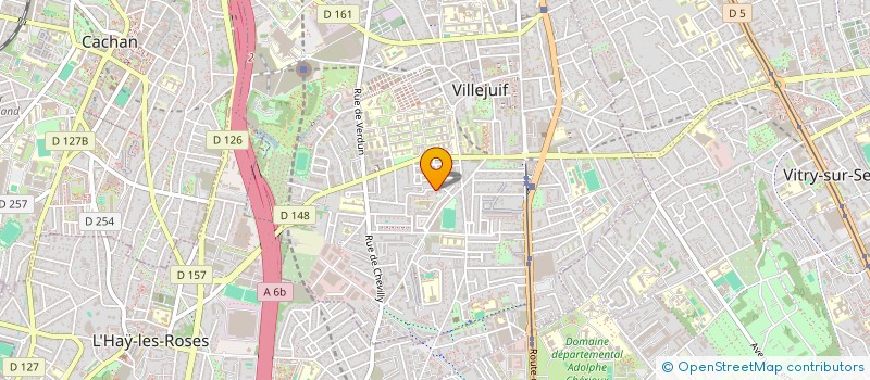 localisation de l'entreprise LYD RAN TRANSPORT PUBLICS PARTICULIERS DE PERSONNES à VILLEJUIF