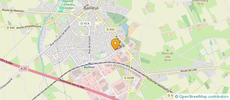 localisation de l'entreprise LYDACOM à BAILLEUL