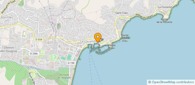localisation de l'entreprise LYDAN à LE LAVANDOU