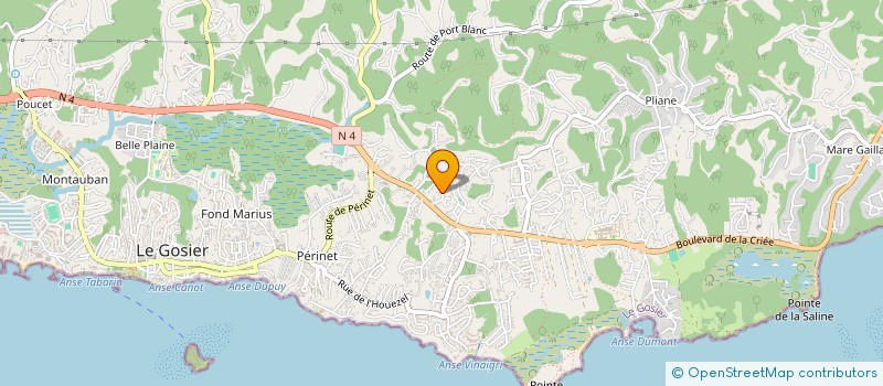 localisation de l'entreprise LYDGIE  LE GOSIER