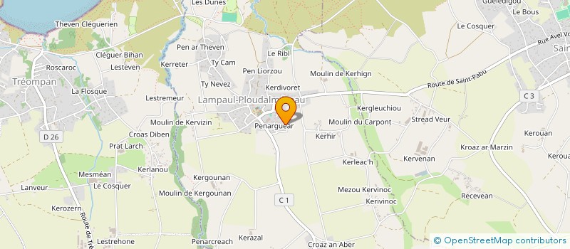 localisation de l'entreprise LYDIA LE BEC ET GAETAN BIHANIC  LAMPAUL-PLOUDALMEZEAU