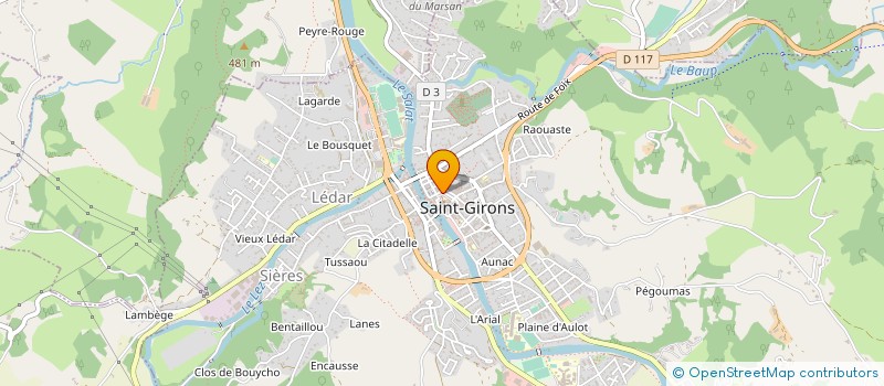 localisation de l'entreprise LYDIE CUMINETTI-COSTE à SAINT-GIRONS