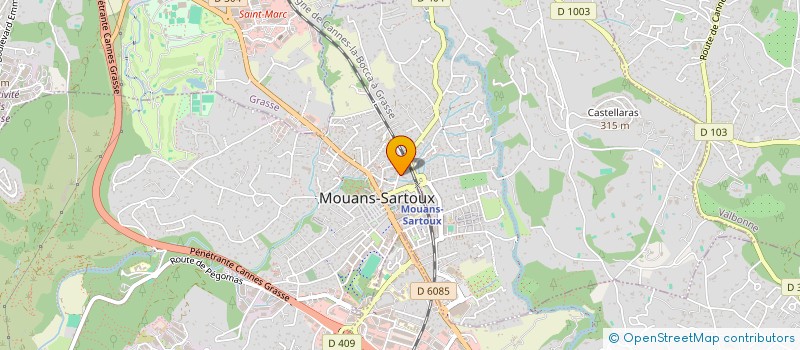 localisation de l'entreprise LYDIE DEHAIS à MOUANS-SARTOUX