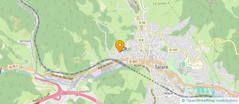 localisation de l'entreprise LYDIM  TARARE