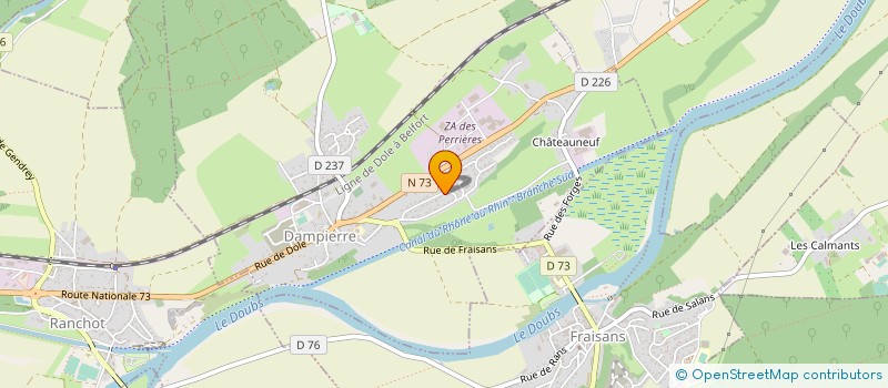 localisation de l'entreprise LYDO à DAMPIERRE