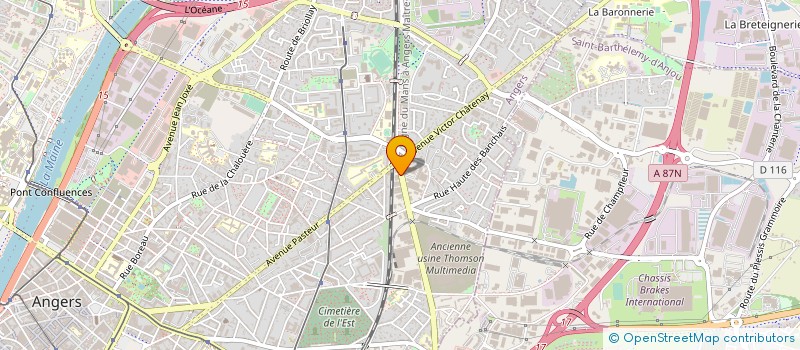 localisation de l'entreprise LYEM CUISINES à ANGERS