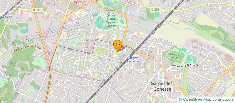 localisation de l'entreprise LYES TRANSPORT à SARCELLES