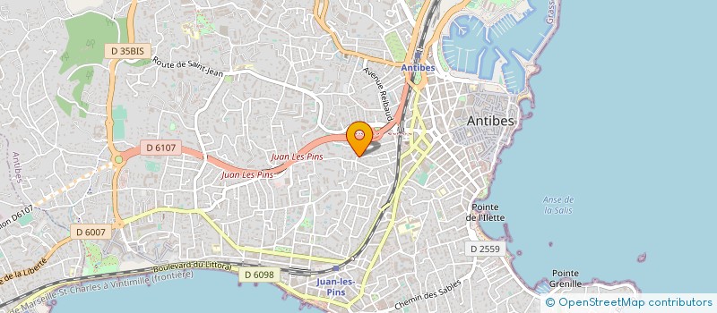localisation de l'entreprise LYF à ANTIBES