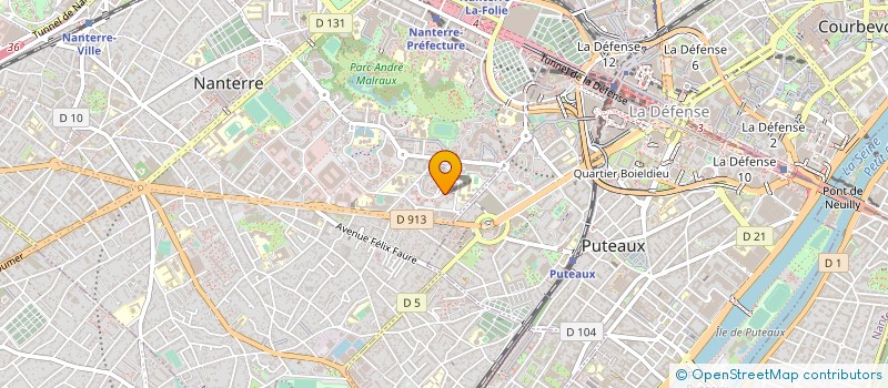 localisation de l'entreprise LYF ECHAFAUDAGE  NANTERRE