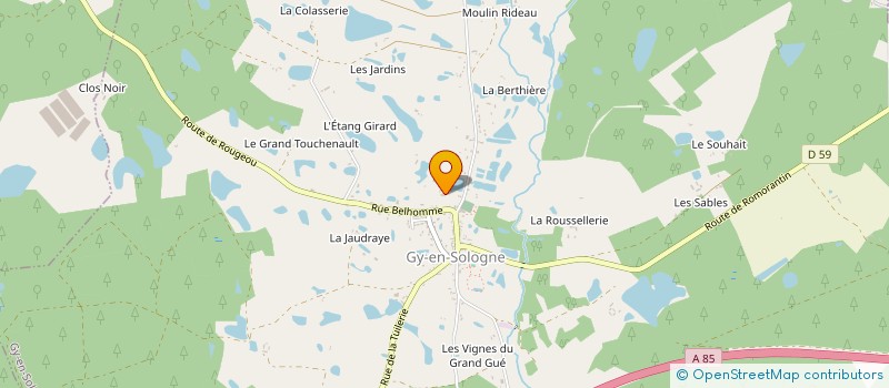 localisation de l'entreprise LYFLOR  GY-EN-SOLOGNE