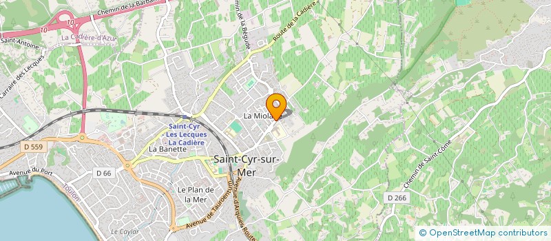 localisation de l'entreprise LYGA TP à SAINT-CYR-SUR-MER