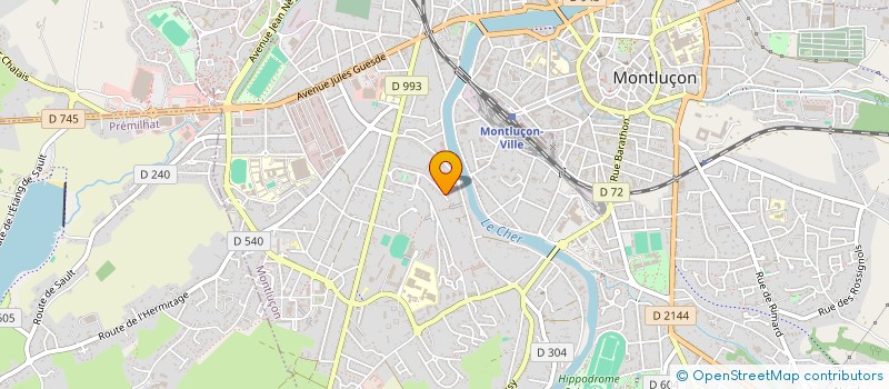 localisation de l'entreprise LYGAB à MONTLUCON