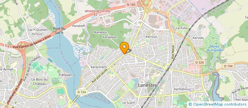 localisation de l'entreprise LYGIENA  LANESTER