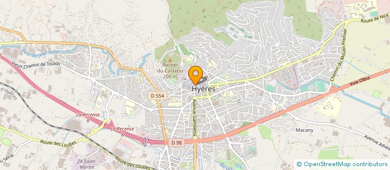 localisation de l'entreprise LYIS DE PROVENCE  HYERES