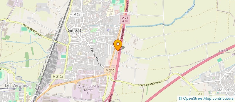 localisation de l'entreprise LYJACK  GERZAT