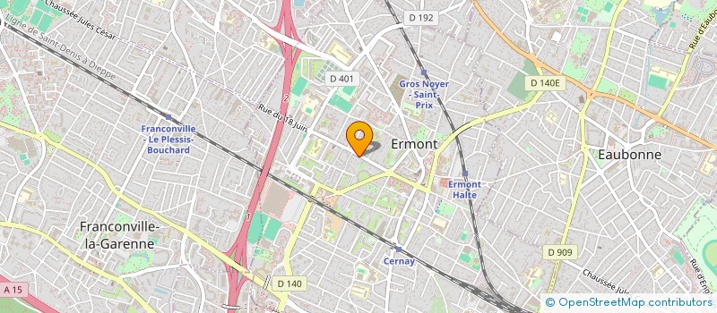 localisation de l'entreprise LYJUCATINE à ERMONT