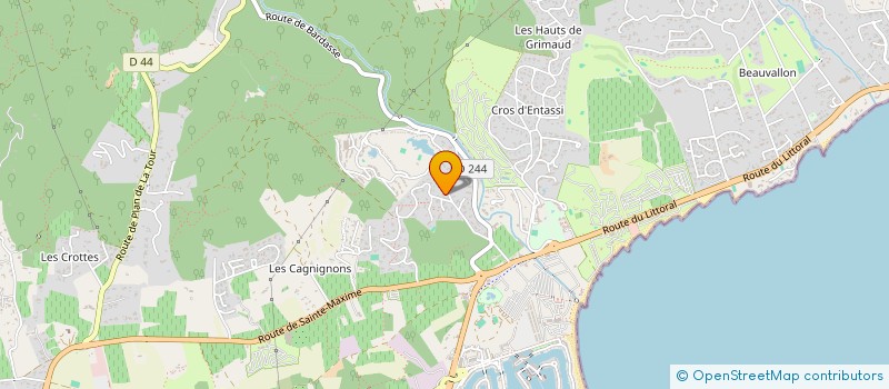 localisation de l'entreprise LYLI OF THE FOREST  GRIMAUD