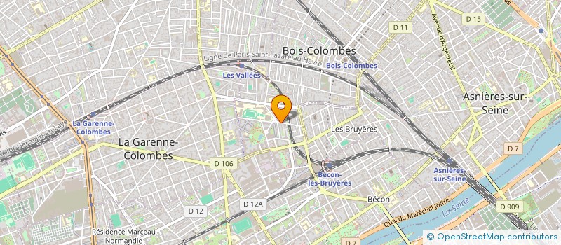 localisation de l'entreprise LYLIROS à BOIS-COLOMBES