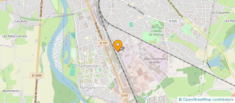 localisation de l'entreprise LYLL  YZEURE