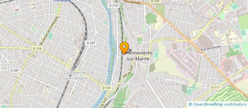 localisation de l'entreprise LYLY SIGNALETIQUE à CHENNEVIERES-SUR-MARNE