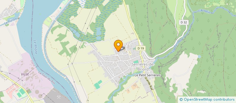 localisation de l'entreprise LYLYMEL  SERRIERES-DE-BRIORD