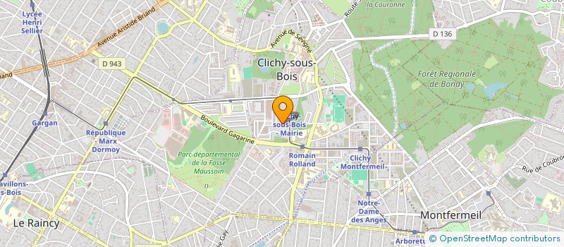 localisation de l'entreprise LYMA à CLICHY-SOUS-BOIS