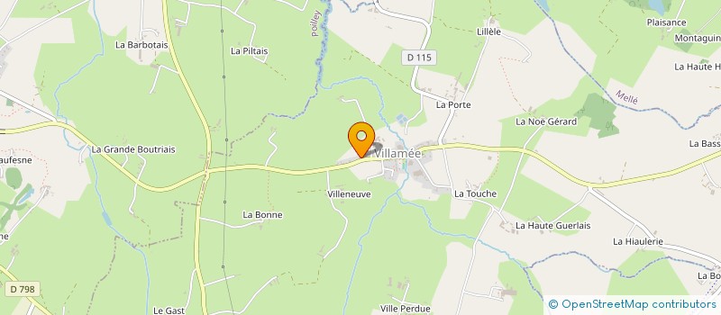 localisation de l'entreprise LYMA  VILLAMEE