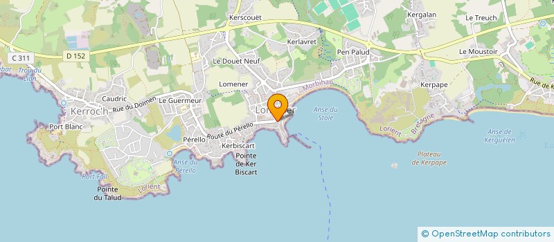 localisation de l'entreprise LYMAS-OCEAN à PLOEMEUR