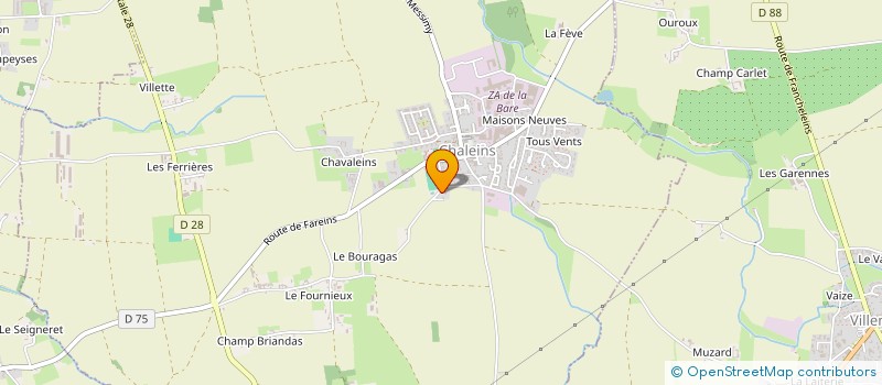 localisation de l'entreprise LYMN  CHALEINS