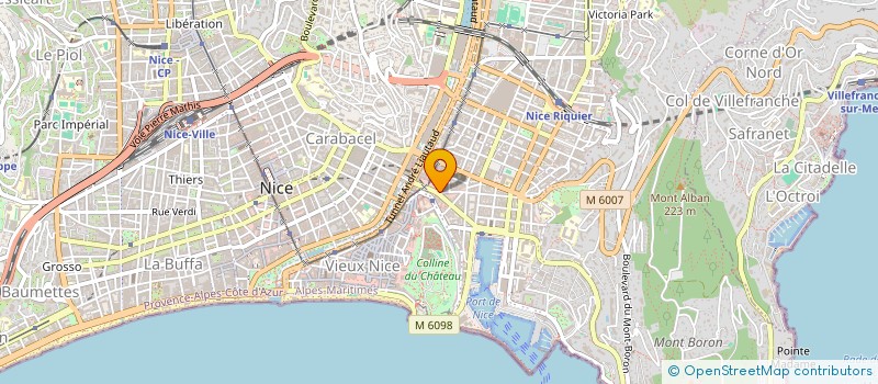 localisation de l'entreprise LYMPIA LUNETIER à NICE