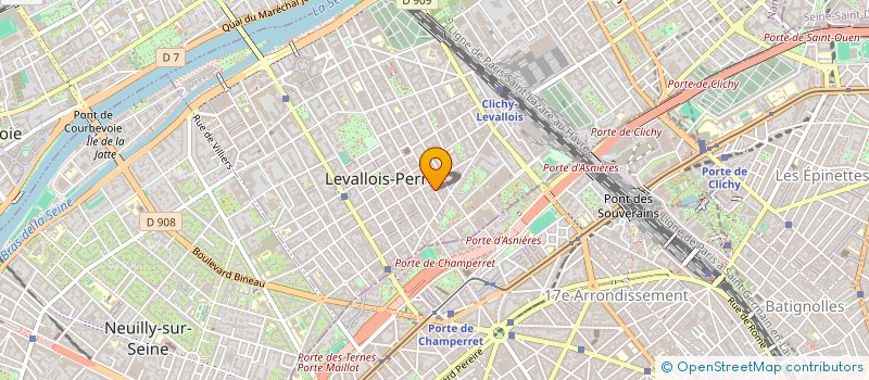 localisation de l'entreprise LYMS - N.T.I. à LEVALLOIS-PERRET